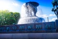 Fountain with sculptures, Vigeland Sculpture Park, Frogner Park - Oslo, Norway Royalty Free Stock Photo