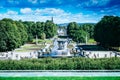 Fountain with monuments, Vigeland Sculpture Park, Frogner Park, Oslo, Norway Royalty Free Stock Photo