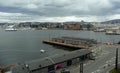 Norway, Oslo, view of Aker Brygge from the Akershus Fortress Royalty Free Stock Photo