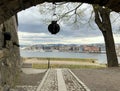 Norway, Oslo, view of Aker Brygge from the Akershus Fortress