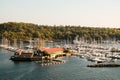 Norway. View of the Oslo fjord from the ferry deck. September 18, 2018 Royalty Free Stock Photo