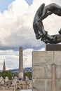 Norway Oslo Vigeland park sculptures and cathedral. Travel and t