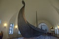 Norway, Oslo, Viking Ship Museum, Oseberg Ship prow Royalty Free Stock Photo