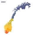 Norway political map of administrative divisions