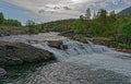 Norway. A raging river in Romsdal