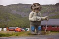 Norway, recreation and fishing and tourism. Beautiful Rorbu houses on the shore