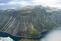 Norway: Ringedalsvatnet lake mountain fjords landscape Royalty Free Stock Photo