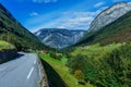 Norway road landscape Royalty Free Stock Photo