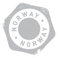 Norway rubber stamp Royalty Free Stock Photo