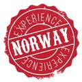 Norway rubber stamp Royalty Free Stock Photo