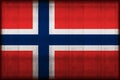 Norway rusty flag illustration
