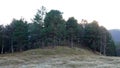 Viking grave mounds in Vang in Oppdal in Trondelag in Norway in autumn