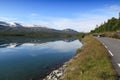 Norway scenic road Royalty Free Stock Photo