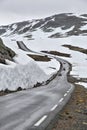 Norway scenic road Royalty Free Stock Photo