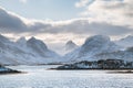 Norway seascape at the winter time Royalty Free Stock Photo