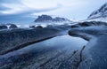 Norway seascape at the winter time Royalty Free Stock Photo