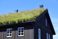 Norway sod roof traditional building