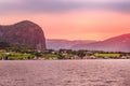 Norway traditional village sunset