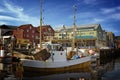 Fishing boats at the pier in Trondheim.