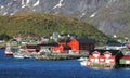 Norway village with mountain - Lofoten, Reine