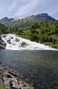 Norway - Waterfall In Hellesylt -View Royalty Free Stock Photo