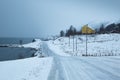 Norway in winter - trip to the island Kvaloya Royalty Free Stock Photo