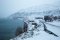 Norway in winter - trip to the island Kvaloya Royalty Free Stock Photo