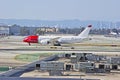 Norwegian Airlines Boeing 787 Dreamliner Taxiing on Runway Royalty Free Stock Photo