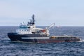 Norwegian anchor handler vessel Olympic Pegasus at work offshore