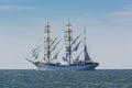 Norwegian barque Statsraad Lehmkuhl under sail Royalty Free Stock Photo
