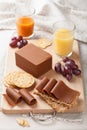 Norwegian brunost cheese Royalty Free Stock Photo