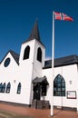 Norwegian Church at Cardiff Bay Royalty Free Stock Photo