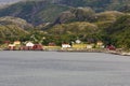 Norwegian coast with colored houses