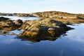 Norwegian coast landscape ocean sky berg Royalty Free Stock Photo