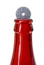 Norwegian coin red bottle