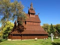 Norwegian designed stave church Royalty Free Stock Photo