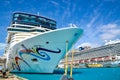 Norwegian Epic cruise ship docked