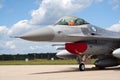 Norwegian F-16 fighter jet Royalty Free Stock Photo