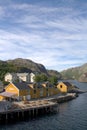 Norwegian fishing village Royalty Free Stock Photo
