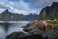 Norwegian Fishing village, Hamnoy island, Reine, Lofoten, Northern Norway