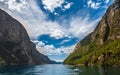 Norwegian fjord and mountains Lysefjord, Norway Royalty Free Stock Photo
