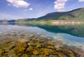 Norwegian fjord summer landscape Royalty Free Stock Photo