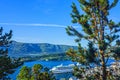 Norwegian fjords - cruise ship sea view, Alesund, Norway Royalty Free Stock Photo