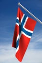 Norwegian flag Royalty Free Stock Photo