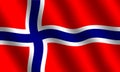 Norwegian flag Royalty Free Stock Photo