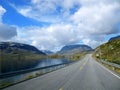 Norwegian Highway Royalty Free Stock Photo