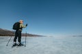 Norwegian hiking skates. Royalty Free Stock Photo