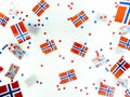 Norwegian independence day, Constitution day, may 17. holiday of freedom, victory and memory. concept of patriotism and faith. Royalty Free Stock Photo