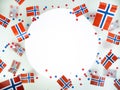 Norwegian independence day, Constitution day, may 17. holiday of freedom, victory and memory. concept of patriotism and faith. Royalty Free Stock Photo