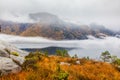 Norwegian landscape of Lysefjord in the Autumn